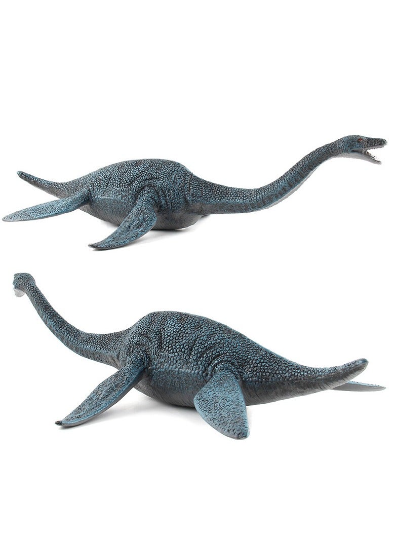 Halamodo Plesiosaurus Animal Model , Realistic Marine Dinosaur Toy, Solid Plastic Material, Wild Ornaments, Jungle Zoo Cognitive Toys, Children's Birthday Party Gifts Blue 30x16x8 cm - Image 4