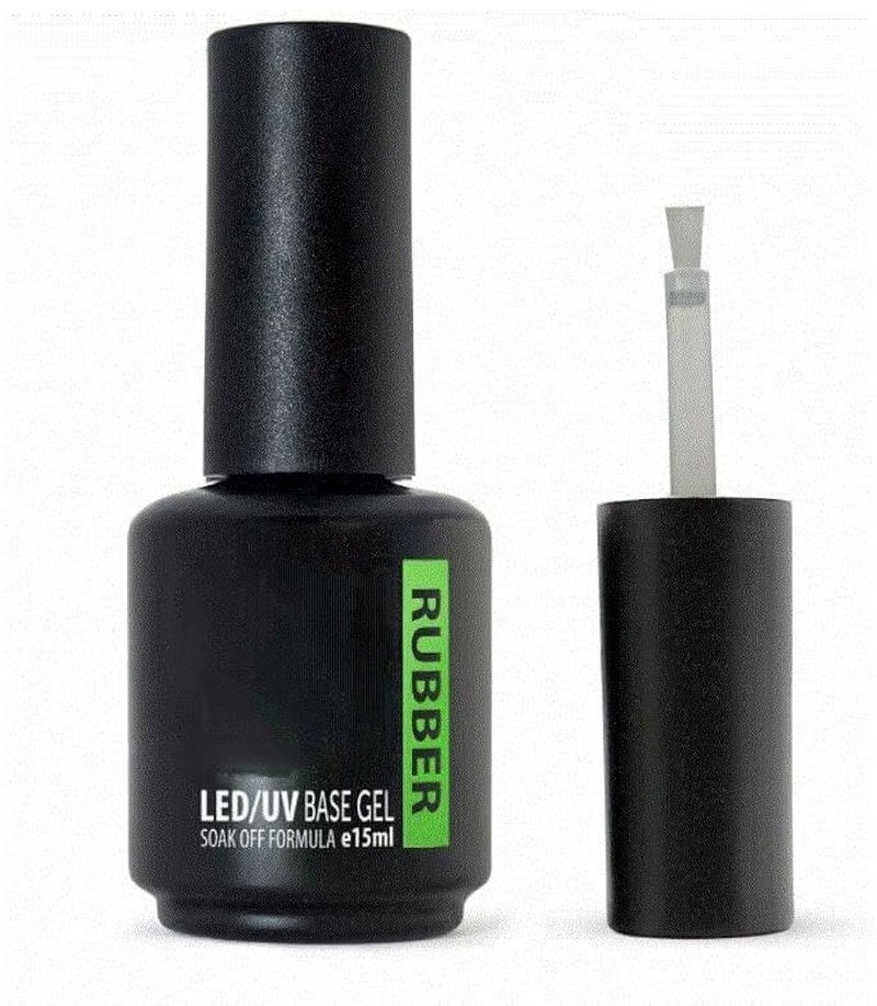 LED -UV BASE GEL RUBBER-Rubber Gel Base Coat for Nails, for Nail Strengthen/Long Lasting Protect Soak Off U V LED Builder Gel For Thin Weak Nails - Image 4