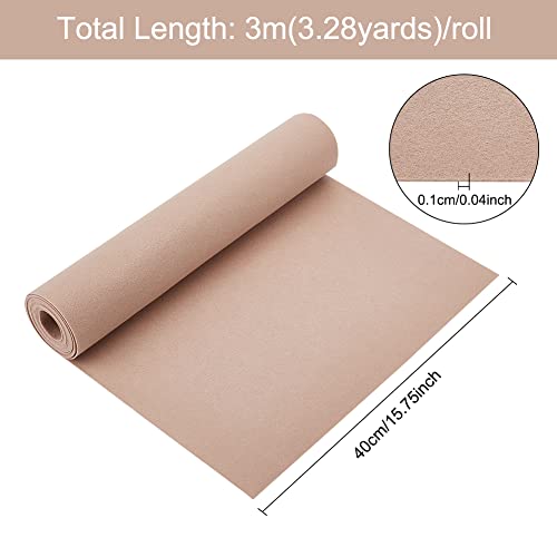 BENECREAT 98ft x 1575 Khaki Felt Fabric Jewelry Box Felt Lining DIY Photo Frame and Jewelry Box Fabric Stickers for Holiday Decorations 1 mm Thick - Image 3