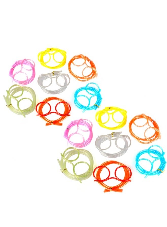 general 14-Piece Creative Fun Eyeglasses Straw - Image 1