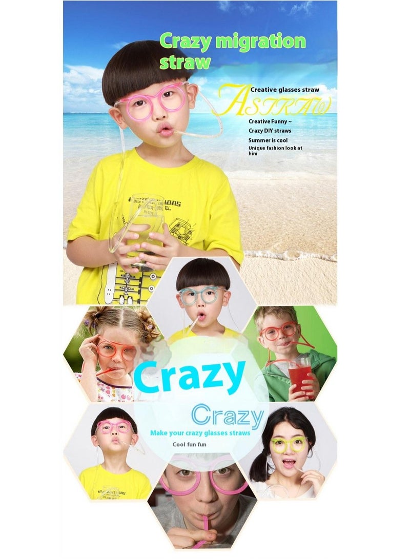 general 14-Piece Creative Fun Eyeglasses Straw - Image 3