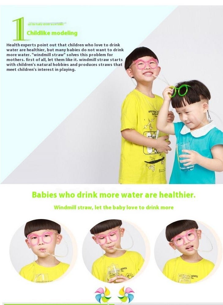 general 14-Piece Creative Fun Eyeglasses Straw - Image 4