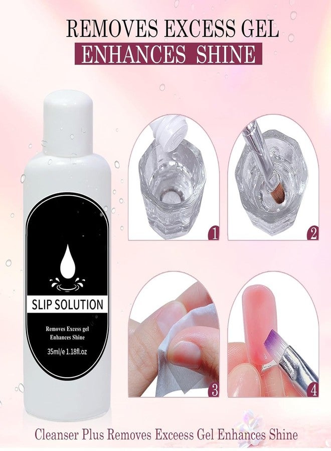 BOZLIN Poly Nail Gel Extension Kit for Builder Gel UV Nail Art Kit - Nude, Pink, White (12 Items in the set) - Image 5
