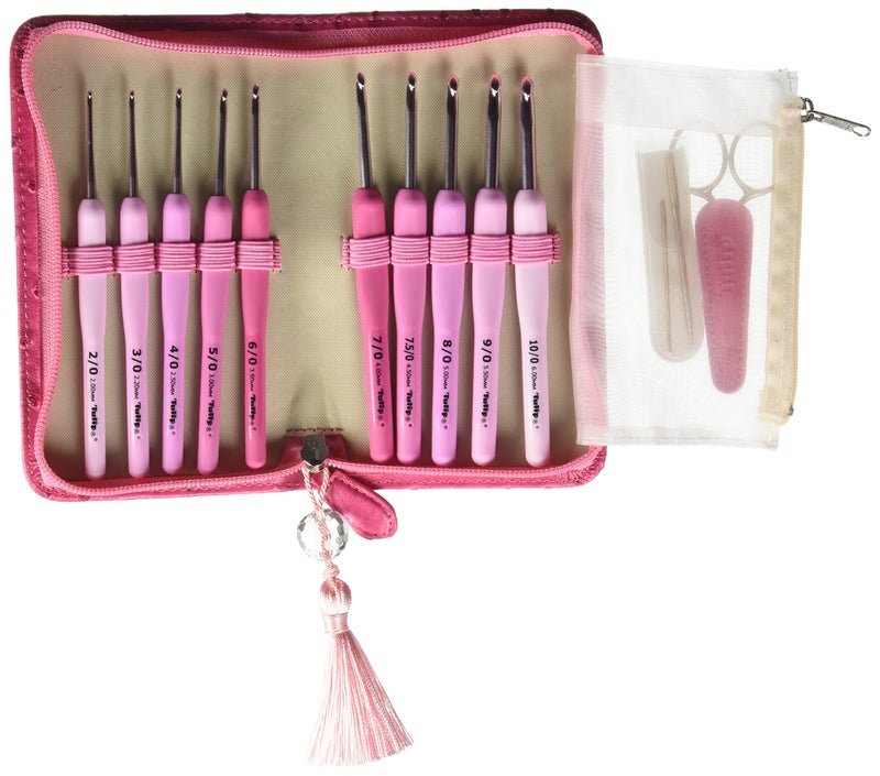 Tulip Etimo Rose Crochet Hook Set multicolor 22530354045505560 millimeters