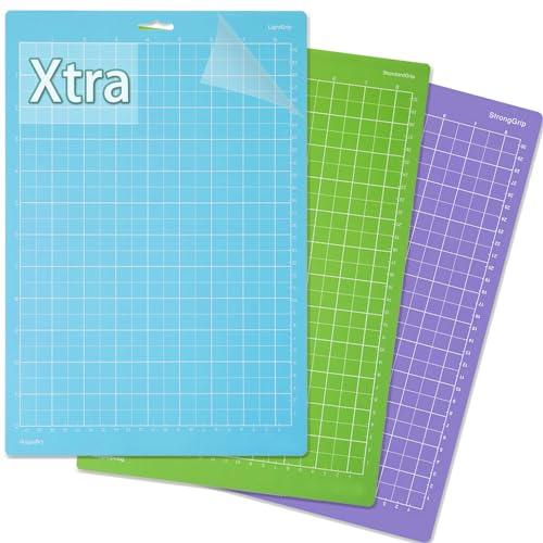 LOPASA Cutting Mat for Cricut Joy Xtra 85x12 StandardGrip LightGrip StrongGrip Adhesive Cutting Mats Set Joy Extra Accessories and Supplies3 Variety Sheets - Image 1