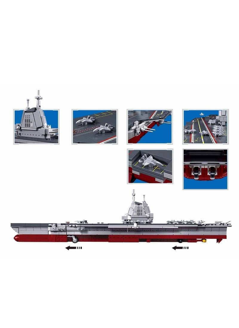 Sluban Sluban - Model Bricks Fujian Aircraft Carrier 1/700 557 Pieces - M38-B1211  - Image 3