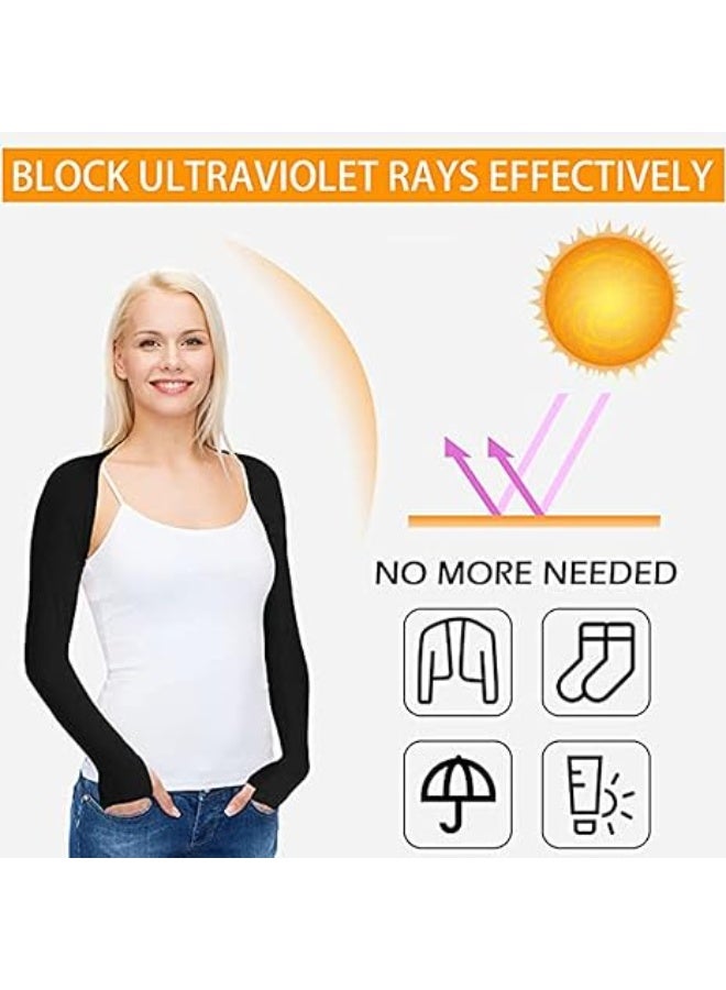 Goolsky أغطية الذراع 1-عبوة حماية من الشمس مع فتحات للأصابع حماية من الأشعة فوق البنفسجية لأغطية الذراع للجولف - Image 5