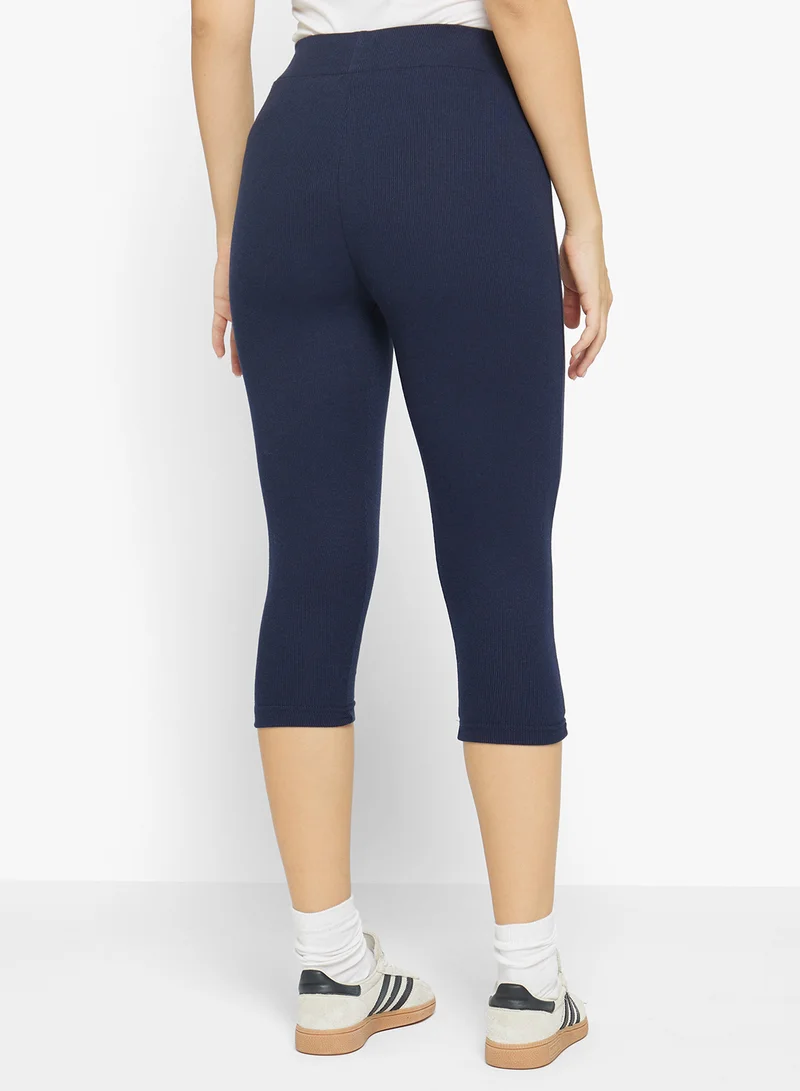 Ginger Basics Cropped Cotton Leggings