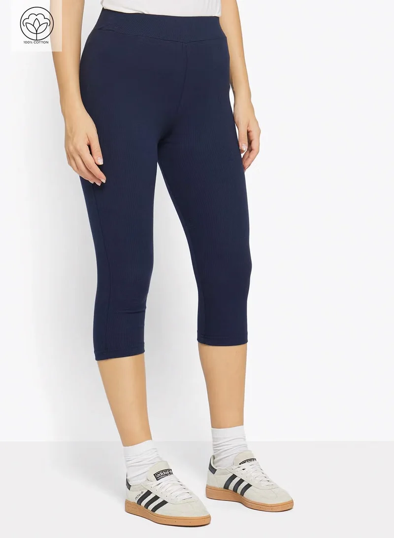 Ginger Basics Cropped Cotton Leggings