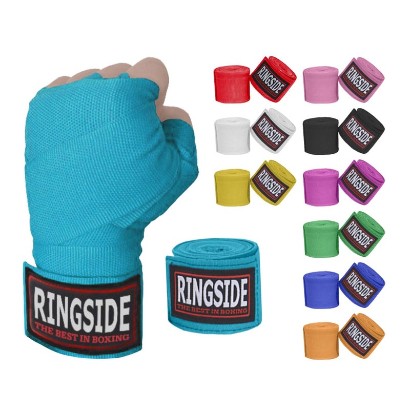 Ringside Mexican Style Boxing Hand Wraps (Pair), Electric Blue , 180" - Image 1