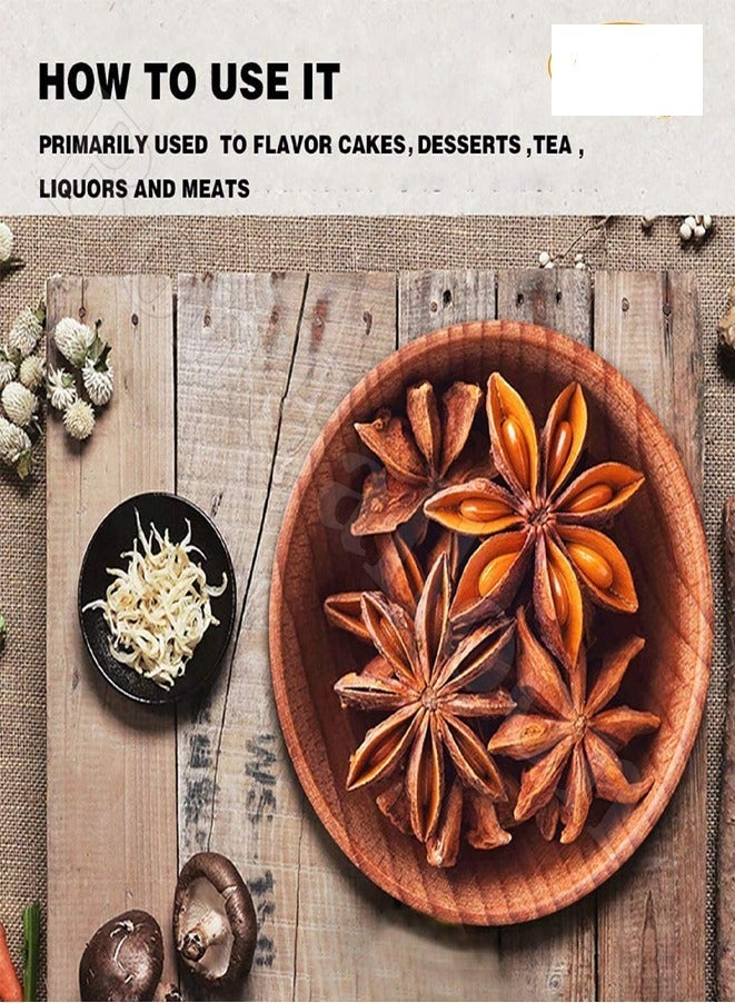 Herbs pure & natural star anise, whole seeds, dry, non-gmo halal (250g) - Image 2