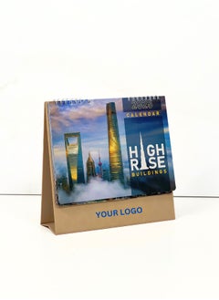 Generic 2025 Iconic Building Desk Calendar – Stunning Architectural Landmarks, Monthly Planner with Scenic Views, Perfect Home & Office Decoration. 2025-2026 - Jan to Dec 2025. 22 CM x 23CM  - Image 1