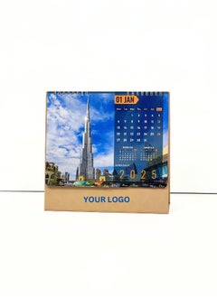Generic 2025 Iconic Building Desk Calendar – Stunning Architectural Landmarks, Monthly Planner with Scenic Views, Perfect Home & Office Decoration. 2025-2026 - Jan to Dec 2025. 22 CM x 23CM  - Image 2