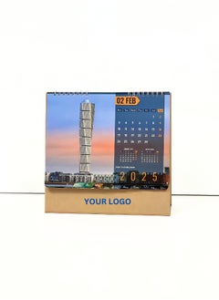 Generic 2025 Iconic Building Desk Calendar – Stunning Architectural Landmarks, Monthly Planner with Scenic Views, Perfect Home & Office Decoration. 2025-2026 - Jan to Dec 2025. 22 CM x 23CM  - Image 3
