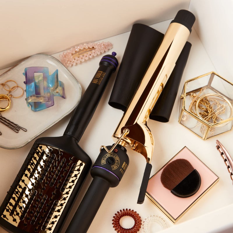 HOT TOOLS Pro Artist 24K Gold Extra Long Curling Iron/Wand | Long Lasting Defined Curls, (1-1/4 in) - Image 5