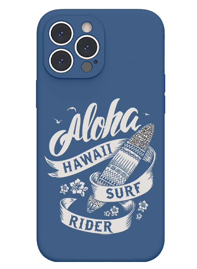 Theodor Protective Slim Fit Case Liquid Silicone Cover with Full Body Protection Anti-Scratch Shockproof Case For iPhone 13 Pro Max Blue  - anime copy - Image 1