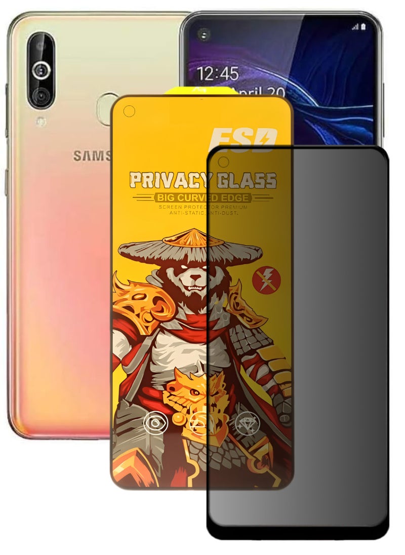 ESD Tempered Dustproof Privacy Glass Screen Protector Compatible For Samsung Galaxy A60 - Image 1