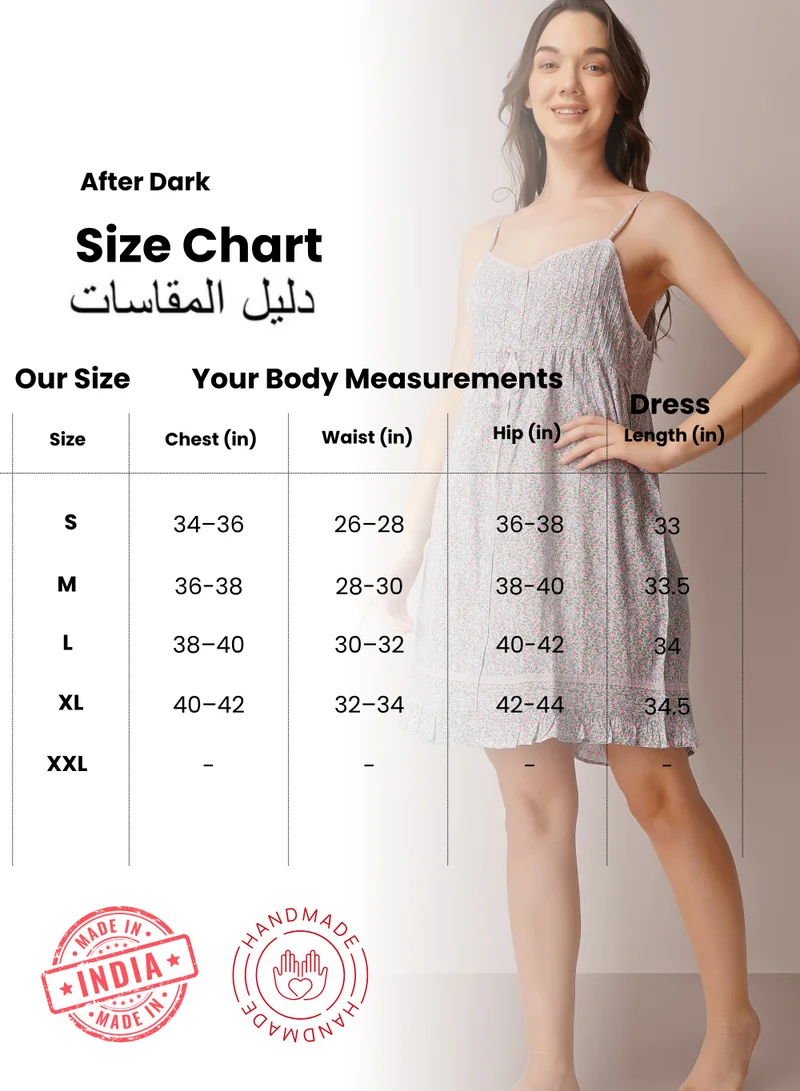 After Dark Stella, Blue Rayon Print Dress