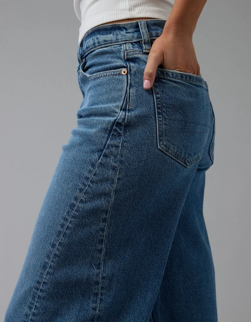 American Eagle  AE Stretch Barrel Jean for Women | Best Price UAE