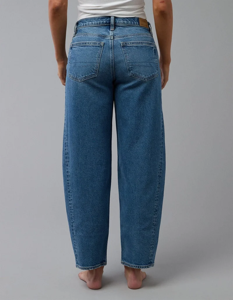 American Eagle  AE Stretch Barrel Jean for Women | Best Price UAE