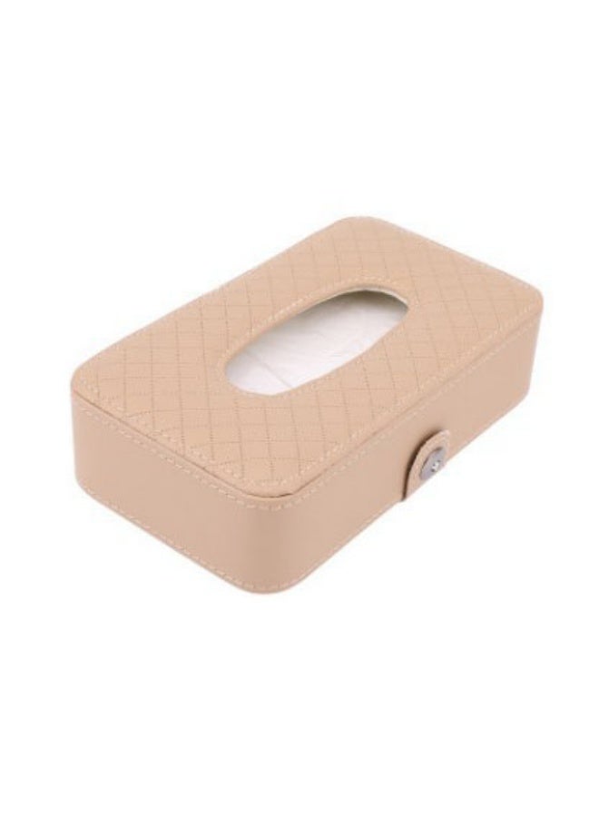 Car Napkin Holder, Car Sun Visor Tissue Holder Premium PU Leather - Image 1