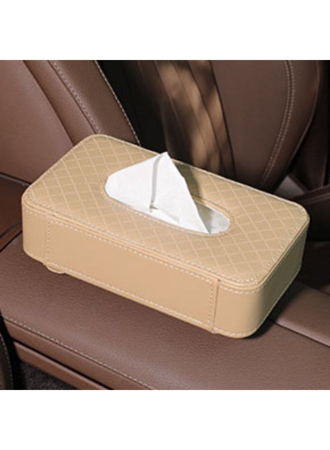 Car Napkin Holder, Car Sun Visor Tissue Holder Premium PU Leather - Image 4