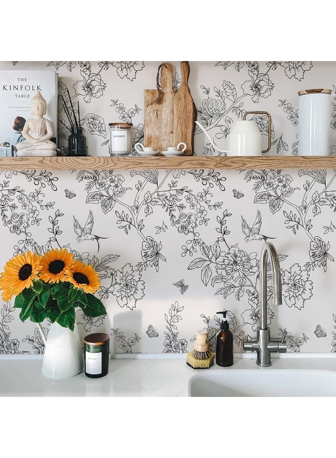 [ بفك ] 44cm * 10M ورق الحائط ، التصميم الإبداعي ، لون نمط خلفية ذاتية اللصق ، تنطبق على مجموعة متنوعة من ديكور المنزل - Image 2