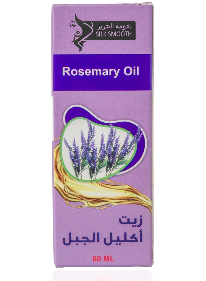 SILK SMOOTH Premium Rosemary Oil for Hair - Natural Elixir Enriched with Nutrients for Healthy Locks, Cold-Pressed for Ultimate Purity and Nourishment
