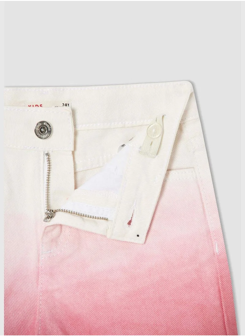 DeFacto Gradient Fade Denim Jean Shorts