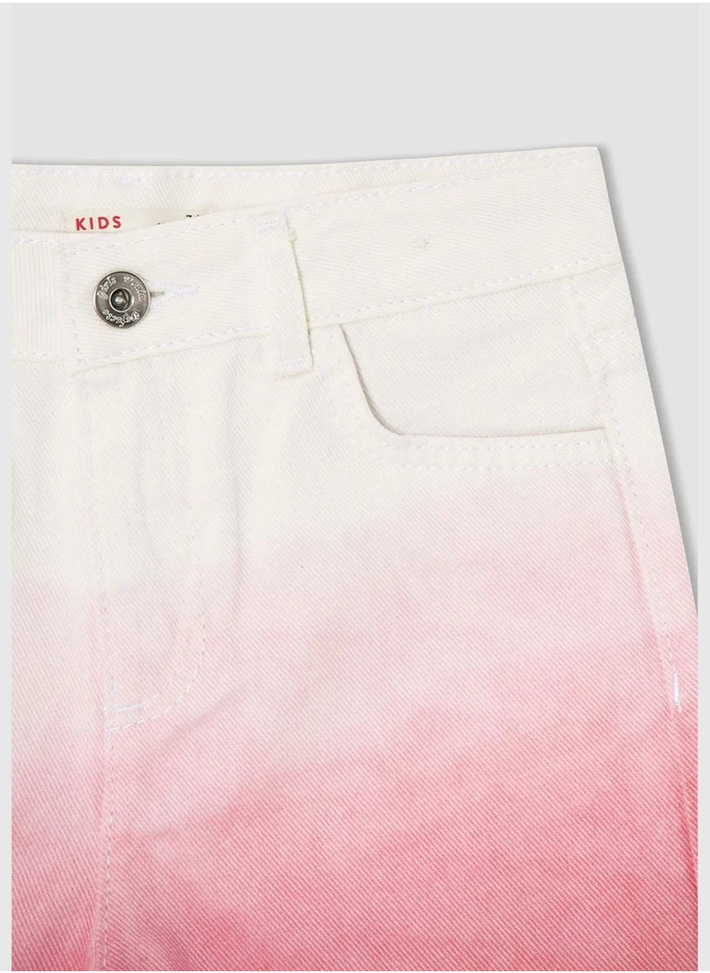 DeFacto Gradient Fade Denim Jean Shorts