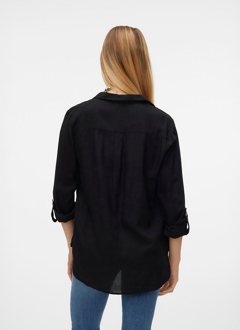 VERO MODA Women's VMBUMPY Long Sleeve Shirt New Woven Noos - Image 3