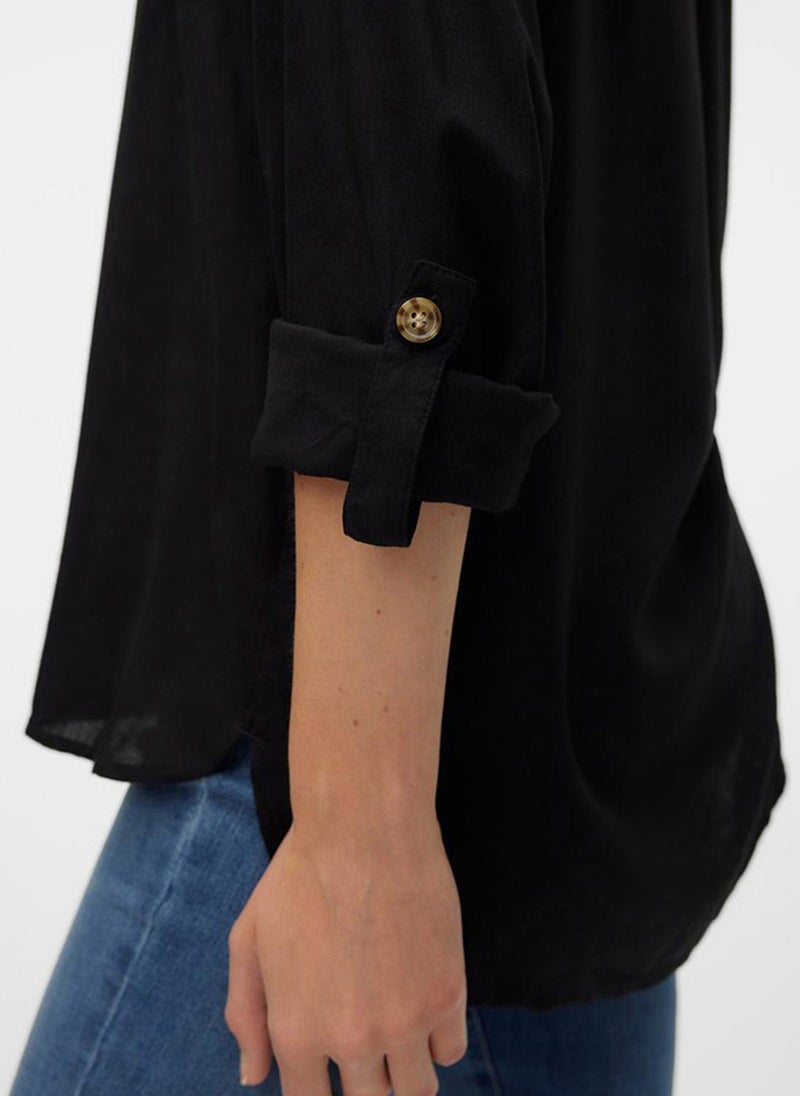 VERO MODA Women's VMBUMPY Long Sleeve Shirt New Woven Noos - Image 5