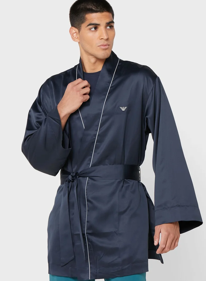 EMPORIO ARMANI Chest Logo Robe