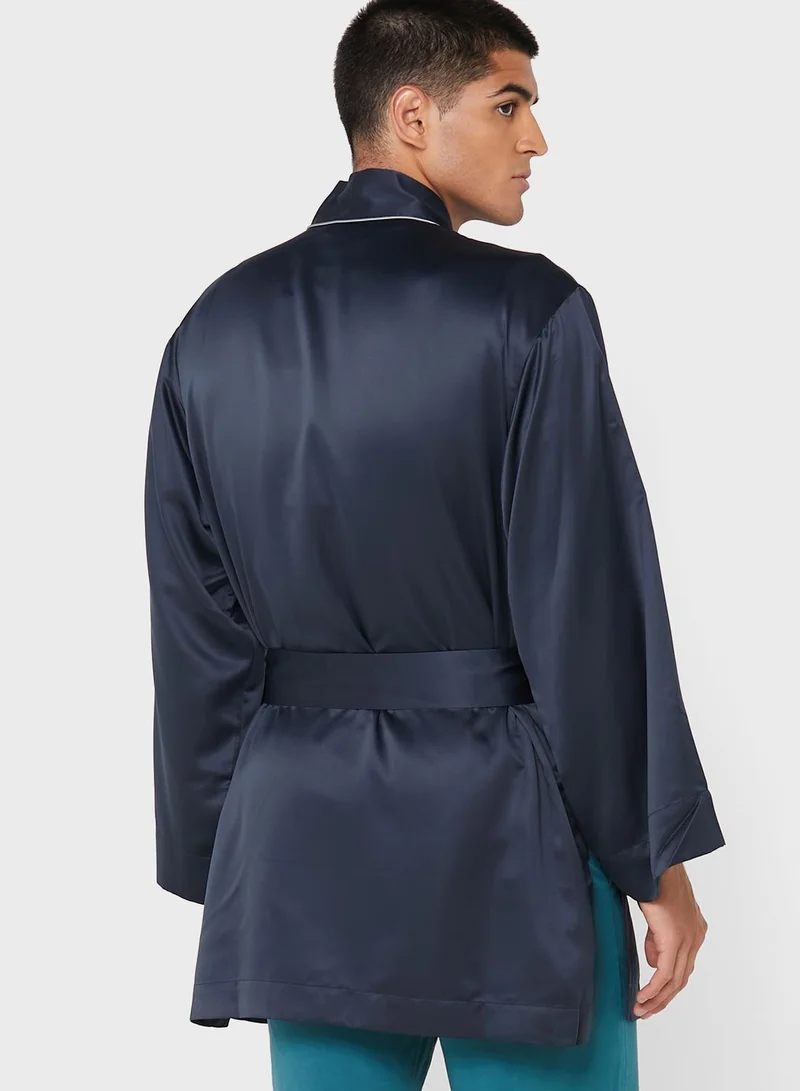 EMPORIO ARMANI Chest Logo Robe