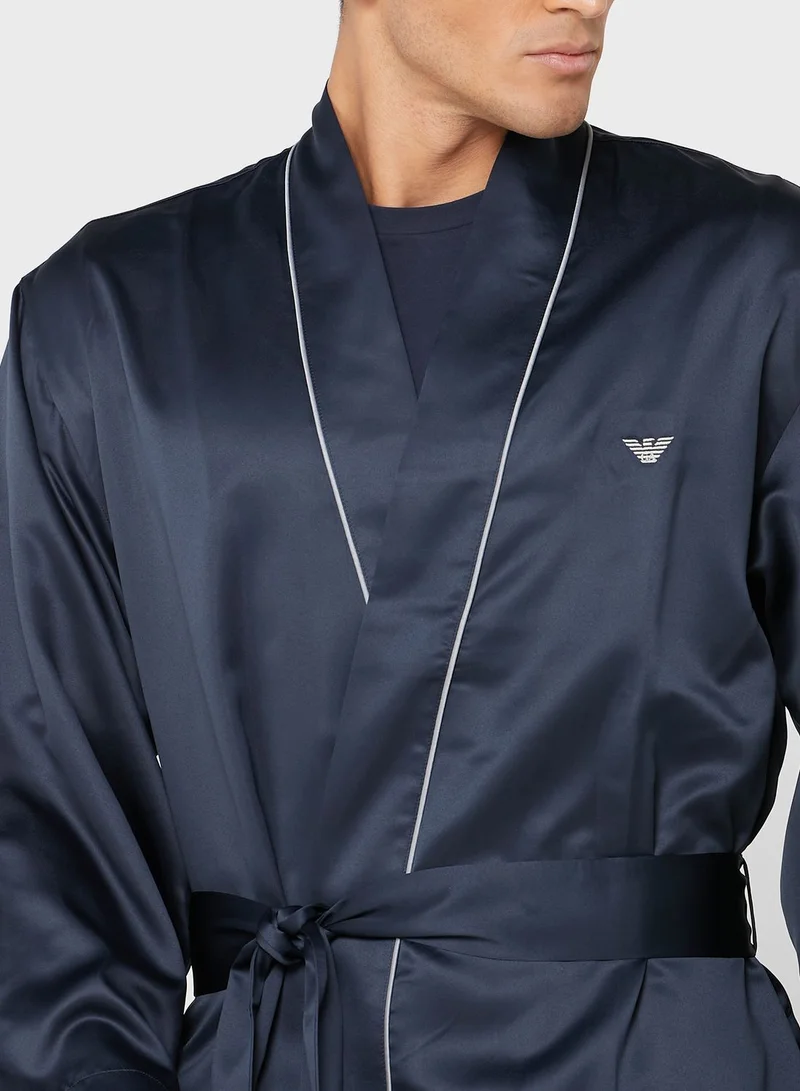 EMPORIO ARMANI Chest Logo Robe