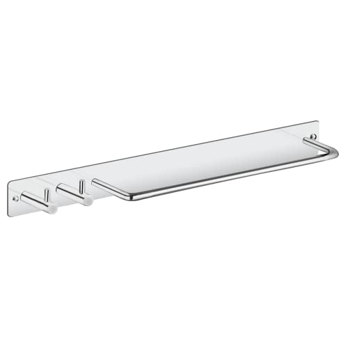 Primax Stainless Steel Towel Stand/Towel Rod with Hook for Bathroom/Hanger/Bathroom Accessories (Chrome) - Image 5