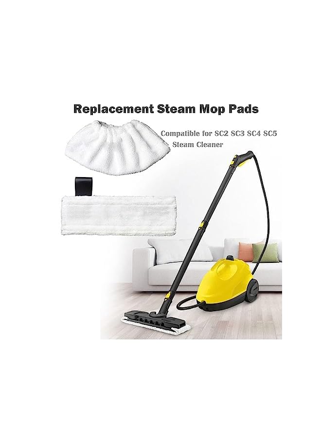 Zaboon Pcs Steam Mop Replacement Pads Compatible For Karcher Sc Steam Cleaner Microfiber Mop Cloth Steam Pocket Mop Pads Set For Sc Floor Nozzle Sc2 Sc3 Sc4 Sc53 Mop Cloth And 3 Cloth Cover - Image 3