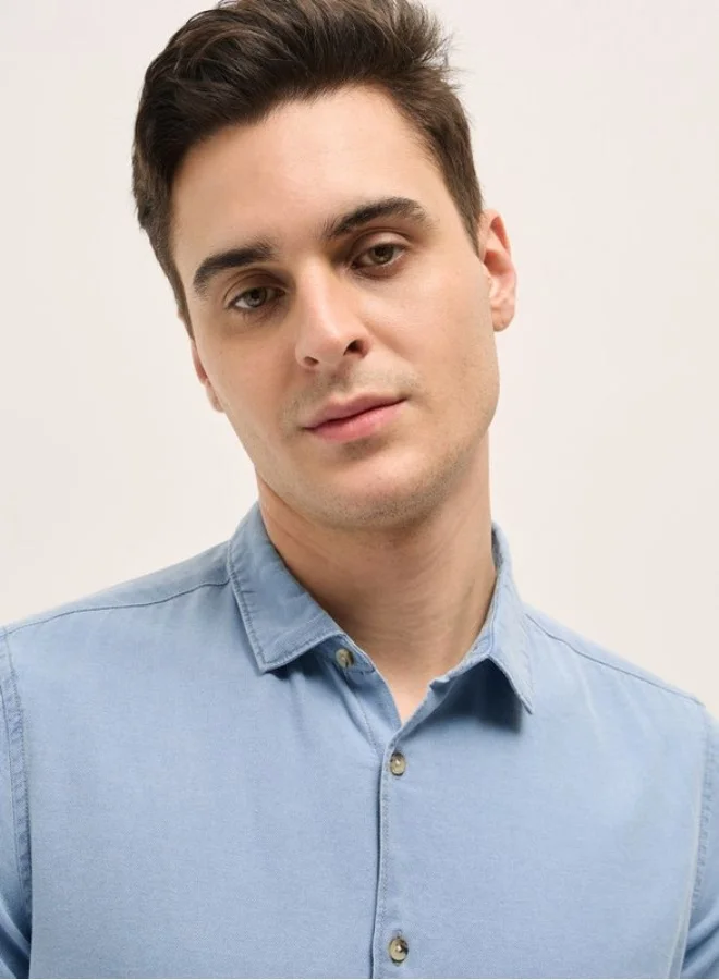 THE BEAR HOUSE Men's Shirt for Casual and Formal Wear | Classic Button-Down Style for Office, Daily Use, Travel, Events & All-Season Outfits | Versatile & Stylish Wardrobe Essential for Every Occasion