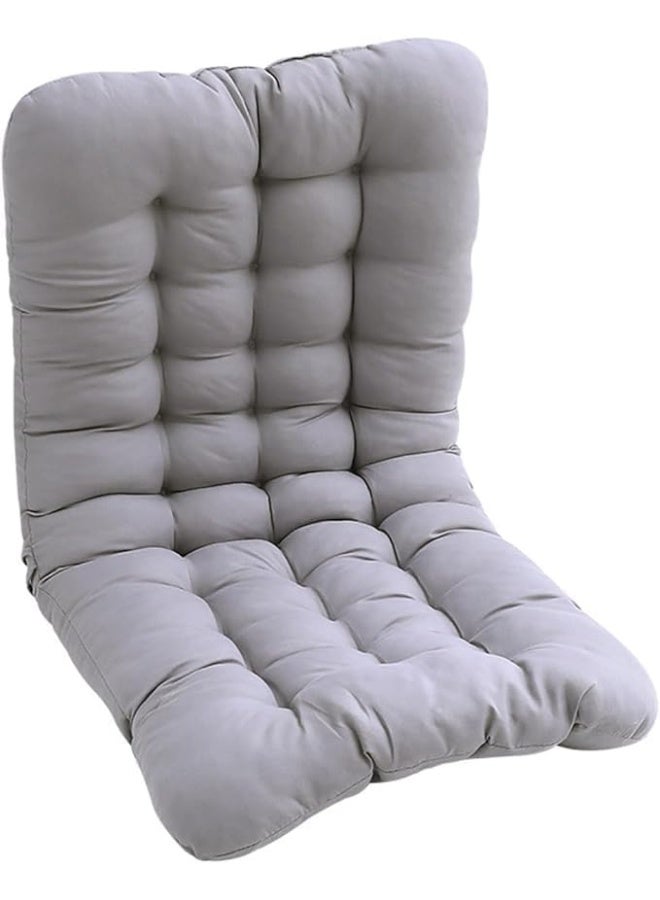 Padded chair cover 45x100 cm – comfortable cushion with a fixed back and base tie, high-density fiber filling and soft HR cotton fabric - Image 2