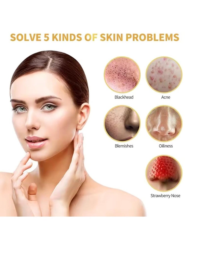 ASMOXA 120g 24K Gold Collagen peel Off Mask Anti Aging Lifting Illuminating and Revitalizing Remove Blackheads Dirt and Oils with Hyaluronic Acid and Collagen Gold Firming Peel Off Face Mask  - Image 3