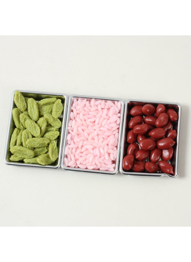 null - Simulation Grain Model Simulation Cashew Corn Rice Hazelnut Peanut Pea Raisin Decorative Props-Color:Purple Rice - Image 1
