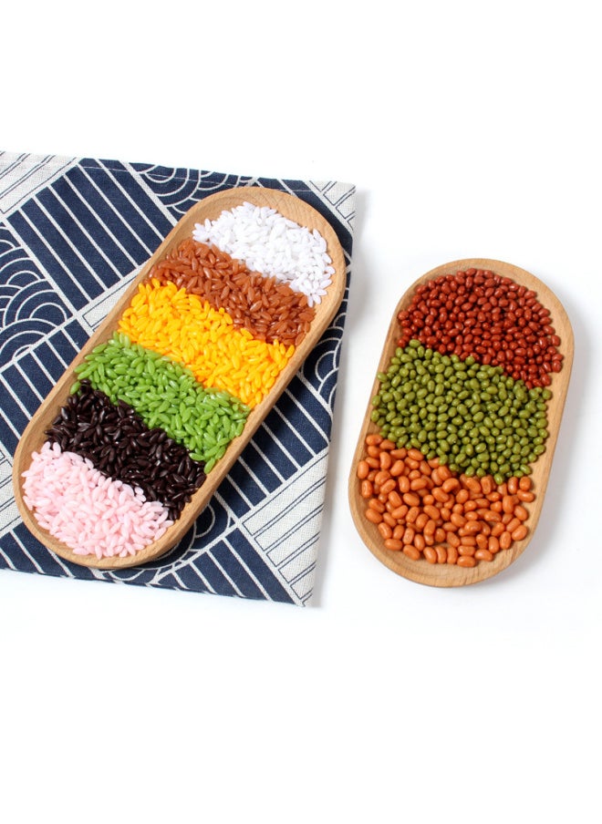 null - Simulation Grain Model Simulation Cashew Corn Rice Hazelnut Peanut Pea Raisin Decorative Props-Color:Purple Rice - Image 1