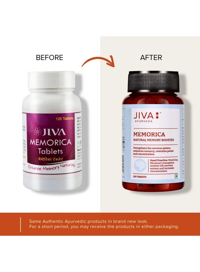 Jiva أقراص جيفا ميموريكا - 500 ملغ 240 قرص | تعزيز ذاكرتك بشكل طبيعي وتقوية الجهاز العصبي | تحسين الذاكرة والاحتفاظ والذكاء 120 قرص (عبوة من 2) - Image 5