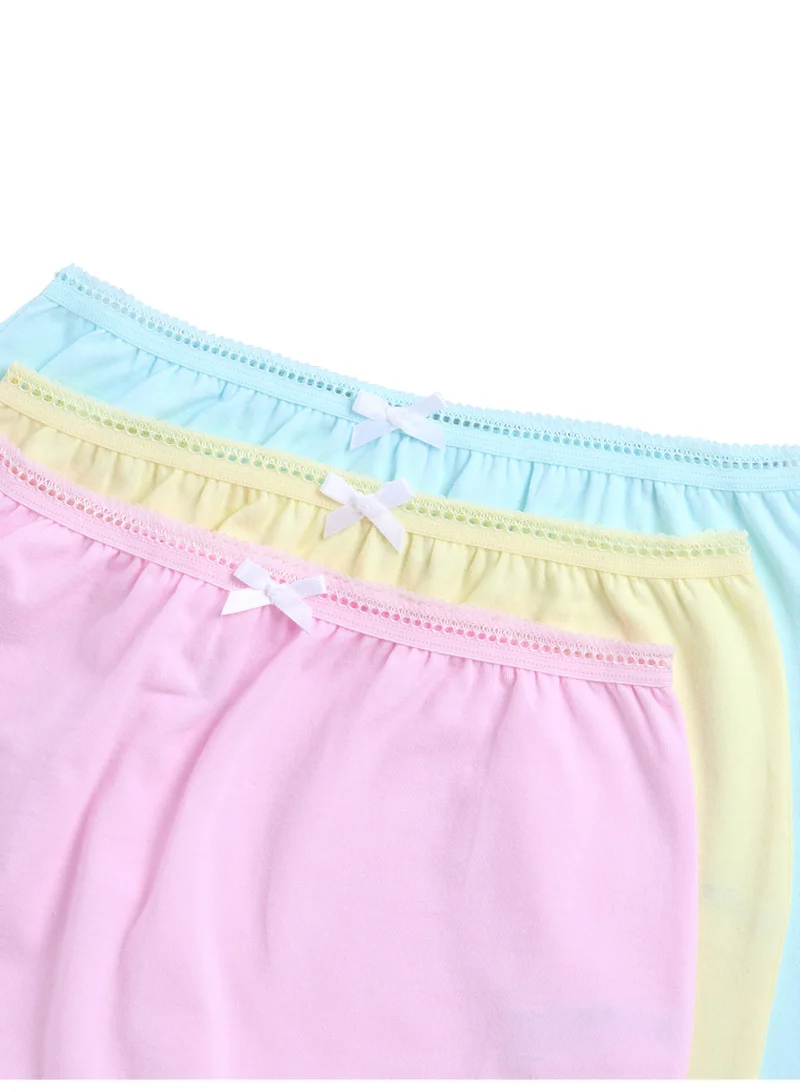 victor and jane "3-Pack Bloomers for Baby Girls – Soft Pastel Cotton Comfort "