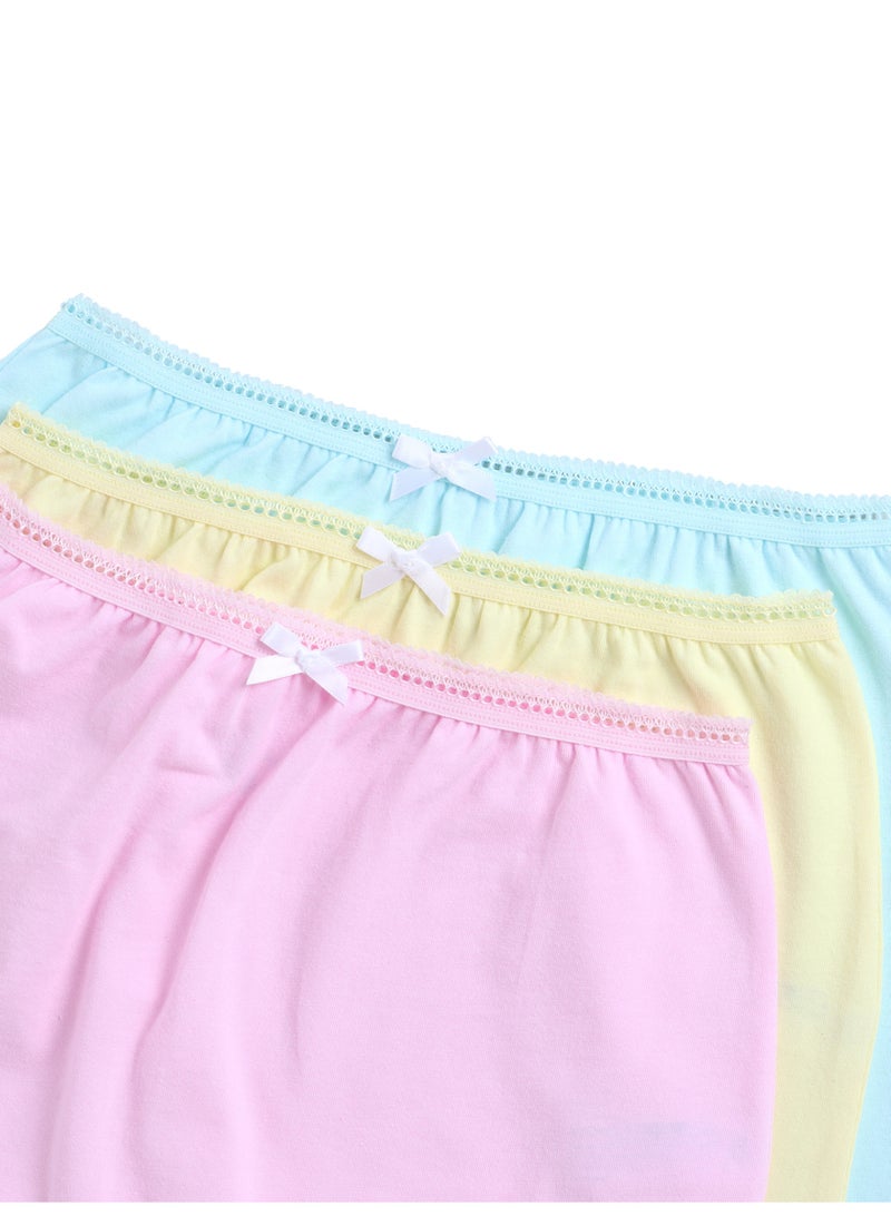 فكتور اند جين 3 قطع شورت أطفال بناتي قطن ناعم بألوان باستيل - Image 5