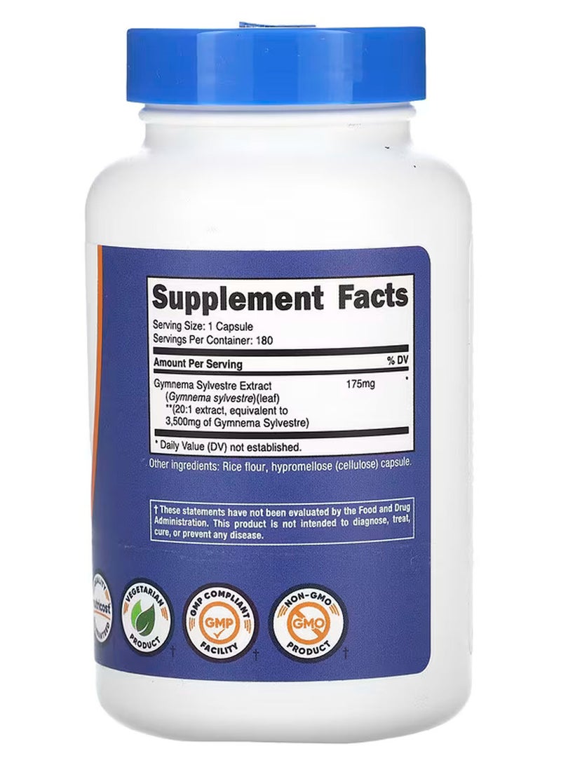 Nutricost Gymnema Sylvestre, 3,500 mg, 180 Capsules  - Image 2