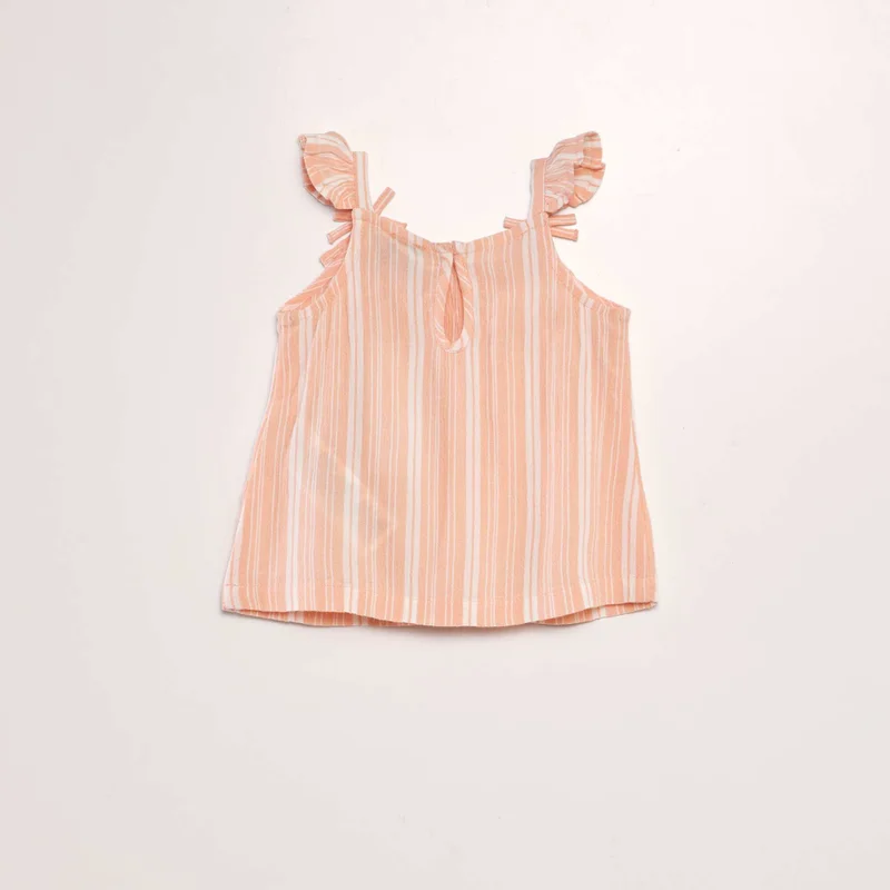 Kiabi Blouse With Ruffled Straps White