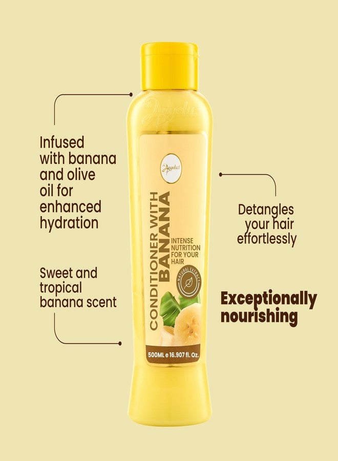 Anyeluz Banana Conditioner - Deep Conditioning with Olive Oil for Fragile and Damaged Hair - Image 5