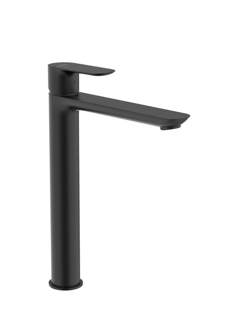 Roca Single Lever Basin Mixer Long Cala A5A346Enb0 Black Matt