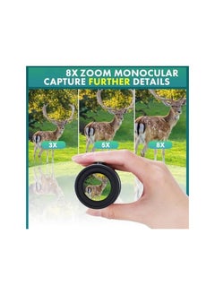 Generic 8X40 Mini Monocular Telescope, Birthday Gifts for Men Dad Him Husband Teen Boys, White Elephant Gift for Adults, BAK4 & FMC Prism Scope for Birdwatching Outdoors Hunting, Cool Gadgets  - Image 4